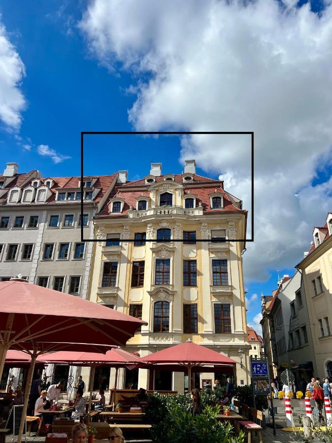 Luxus Suite Mit Einmaligem Blick Auf Die Frauenkirche Dresde Exterior foto